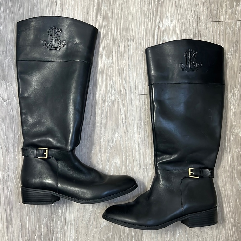 Lauren Ralph Lauren tall leather boots